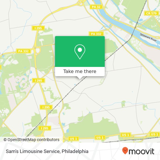 Sam's Limousine Service map