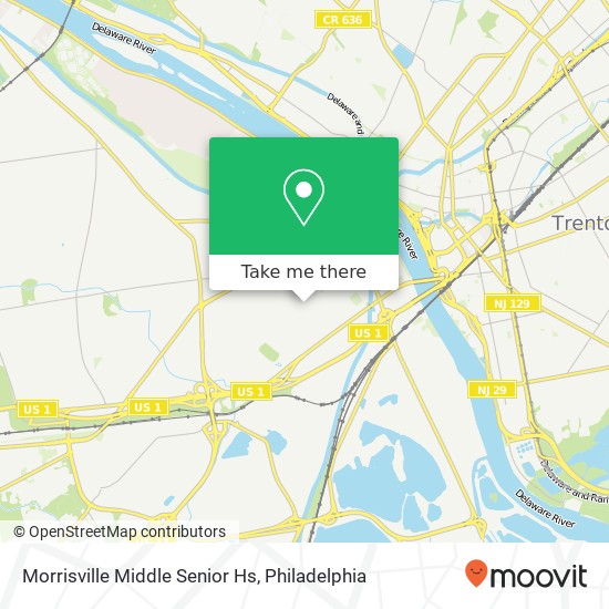 Mapa de Morrisville Middle Senior Hs