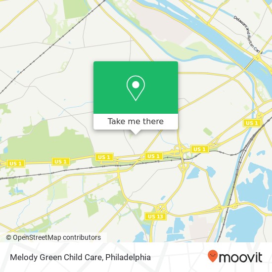 Melody Green Child Care map