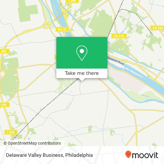 Mapa de Delaware Valley Business