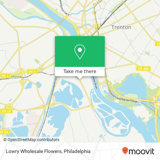 Lowry Wholesale Flowers map