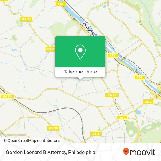 Mapa de Gordon Leonard B Attorney