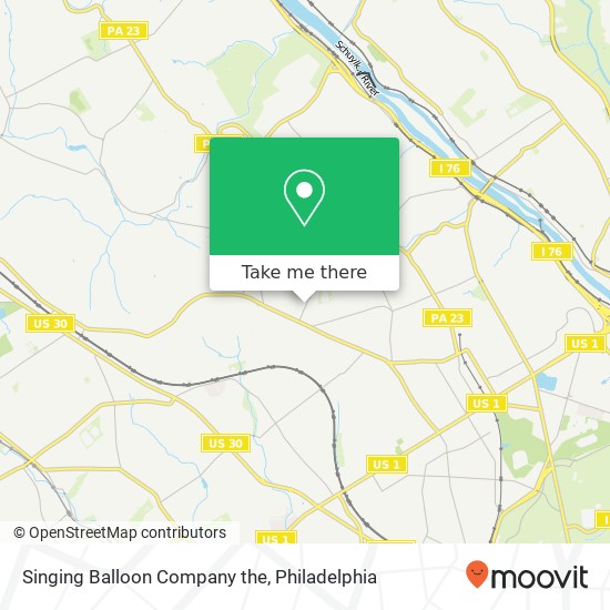 Singing Balloon Company the map
