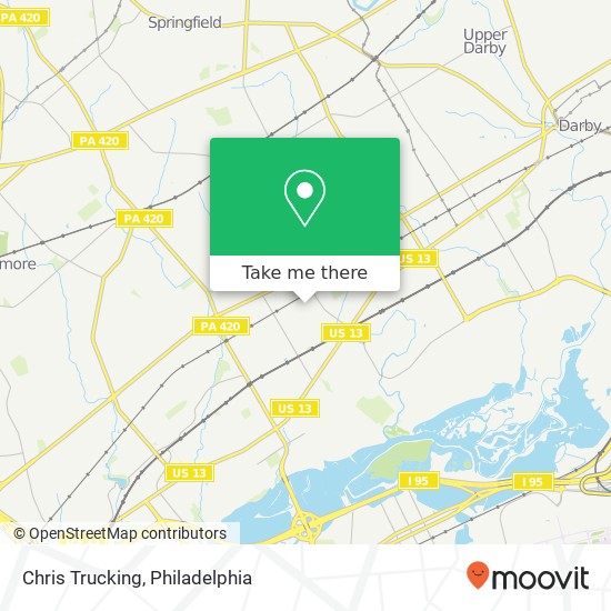 Chris Trucking map