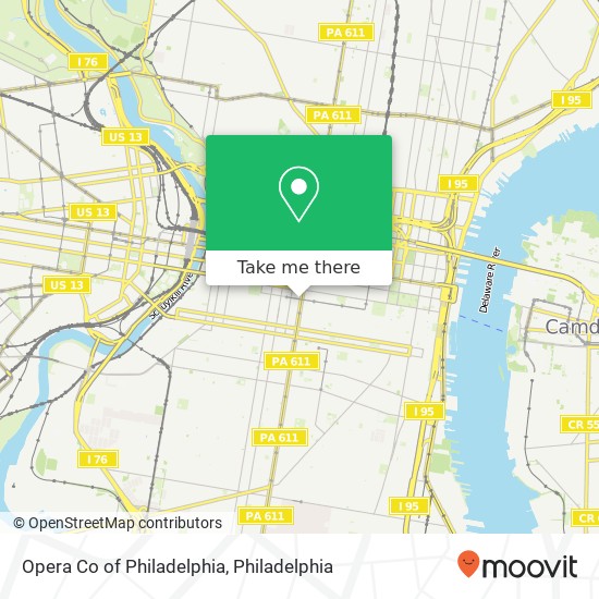 Mapa de Opera Co of Philadelphia