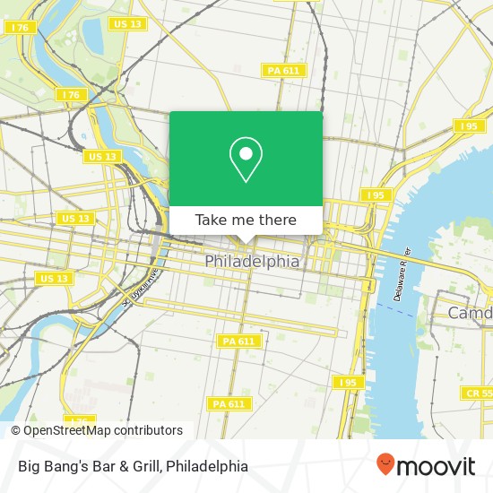 Mapa de Big Bang's Bar & Grill