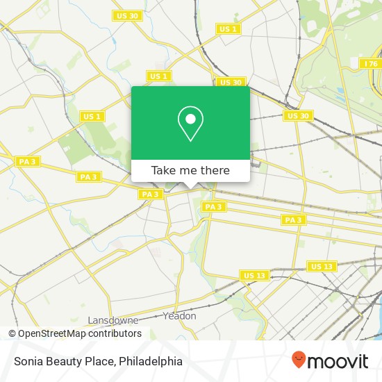 Sonia Beauty Place map