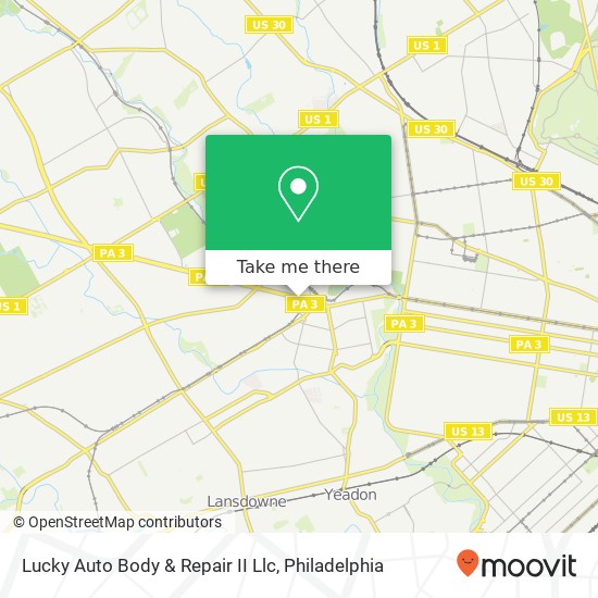 Lucky Auto Body & Repair II Llc map