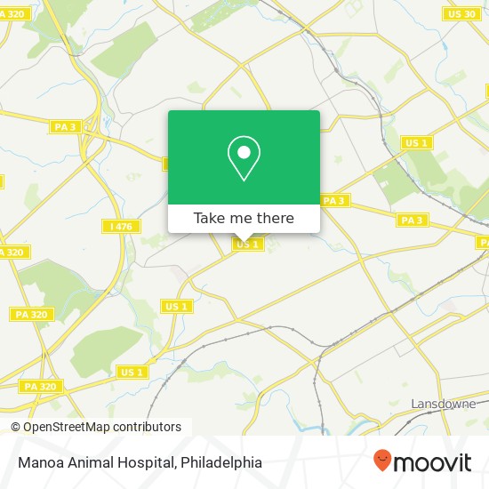 Mapa de Manoa Animal Hospital