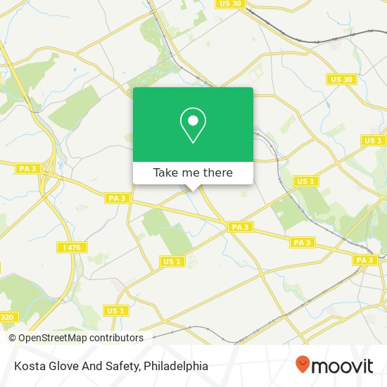Kosta Glove And Safety map