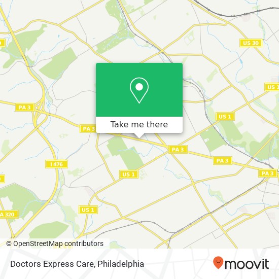 Doctors Express Care map