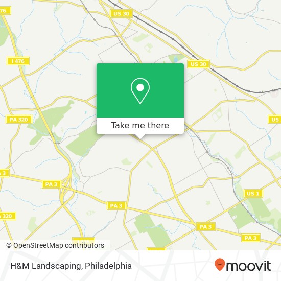 Mapa de H&M Landscaping