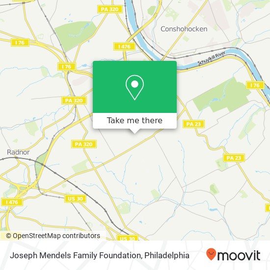 Mapa de Joseph Mendels Family Foundation