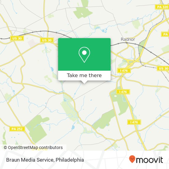 Braun Media Service map