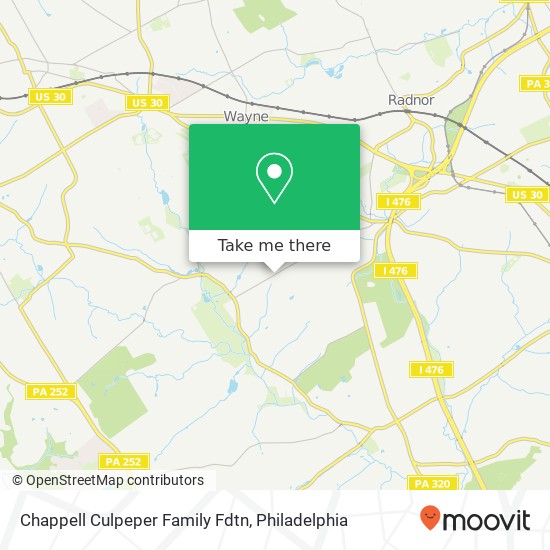 Chappell Culpeper Family Fdtn map