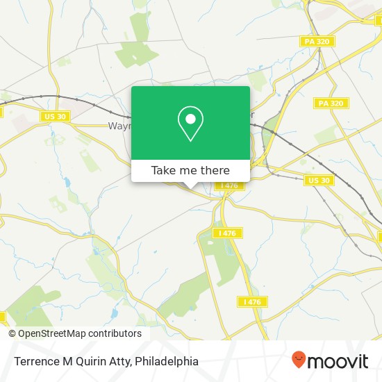 Terrence M Quirin Atty map