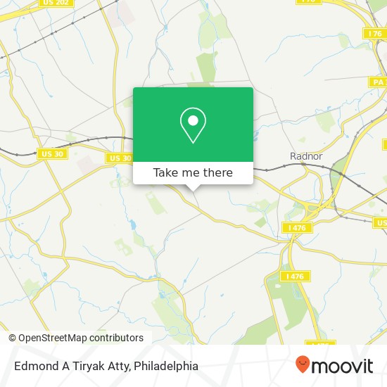 Mapa de Edmond A Tiryak Atty
