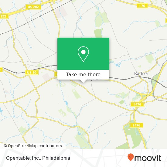Opentable, Inc. map