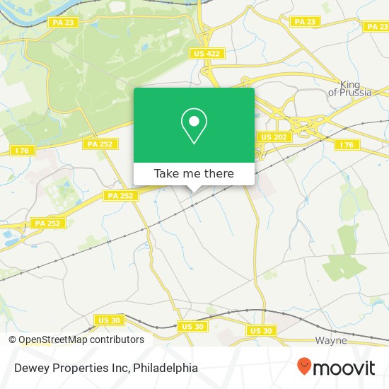 Dewey Properties Inc map