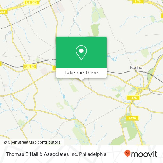 Mapa de Thomas E Hall & Associates Inc