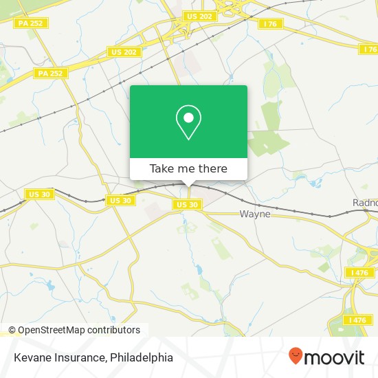 Kevane Insurance map