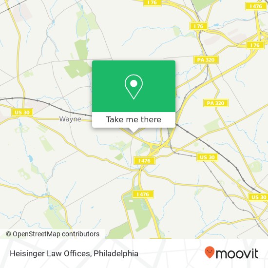 Heisinger Law Offices map