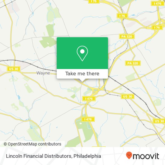Lincoln Financial Distributors map