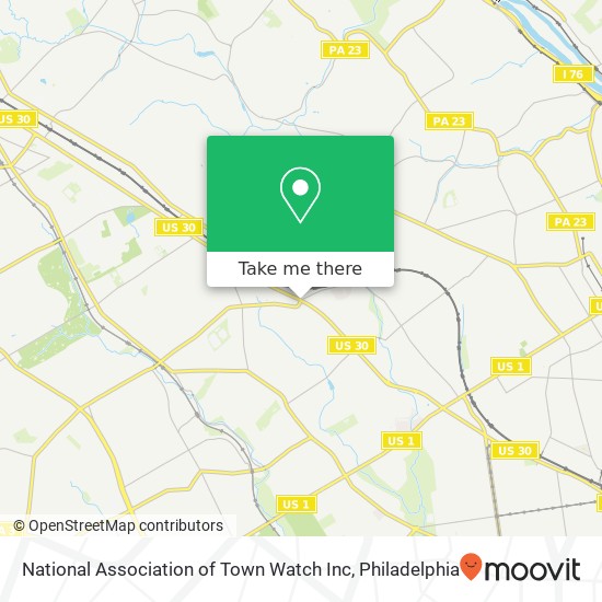 National Association of Town Watch Inc map