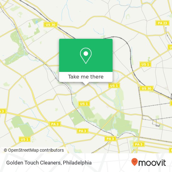 Golden Touch Cleaners map