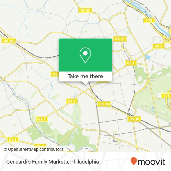 Mapa de Genuardi's Family Markets