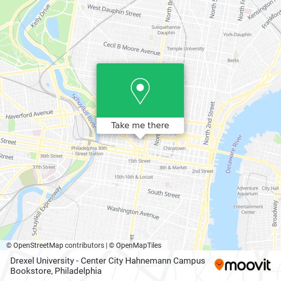 Drexel University - Center City Hahnemann Campus Bookstore map