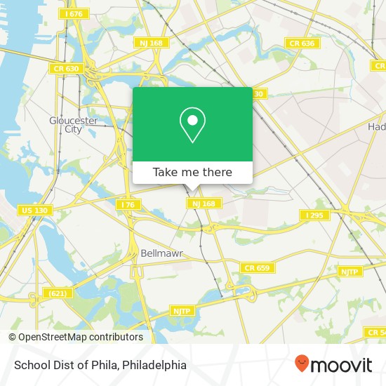 School Dist of Phila map