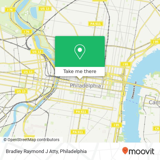 Bradley Raymond J Atty map