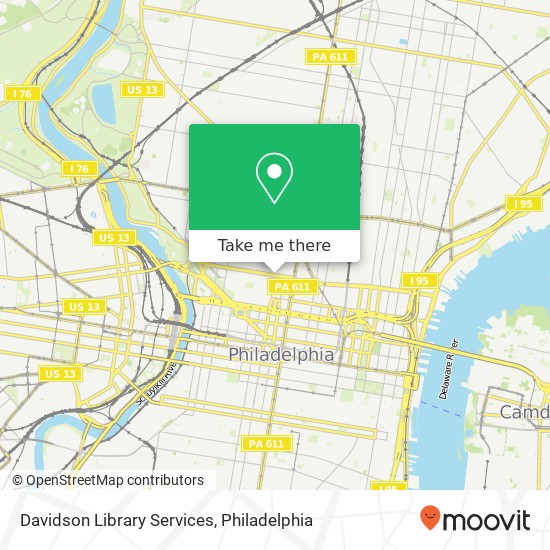 Davidson Library Services map