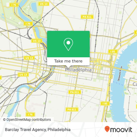 Mapa de Barclay Travel Agency
