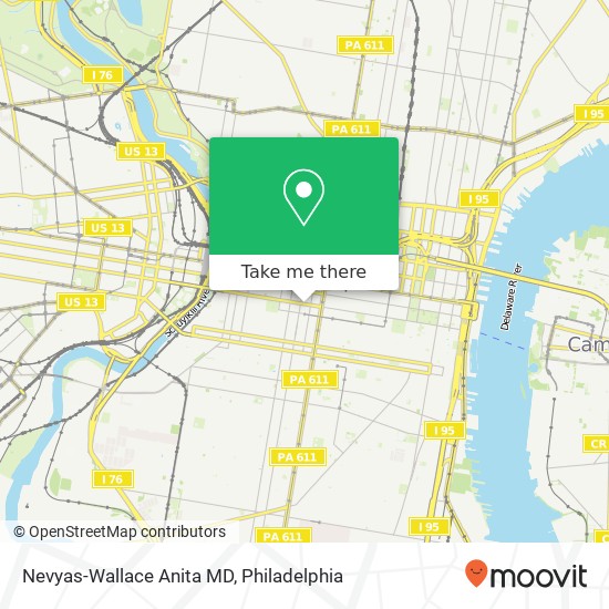 Nevyas-Wallace Anita MD map