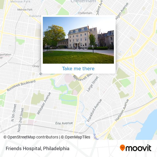 Mapa de Friends Hospital
