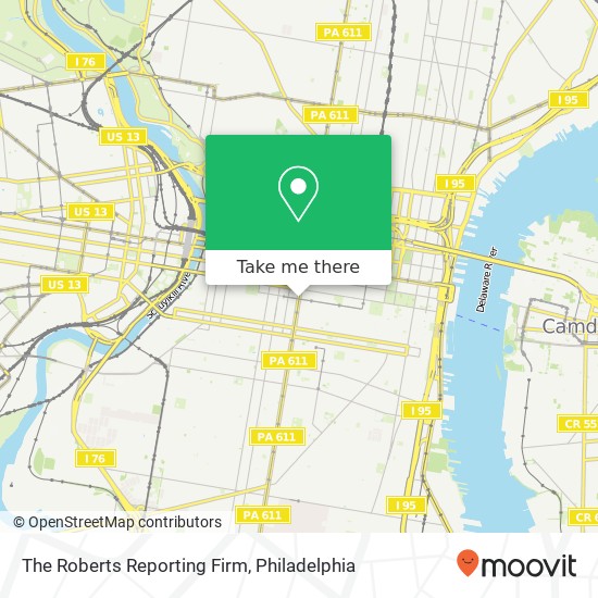 The Roberts Reporting Firm map