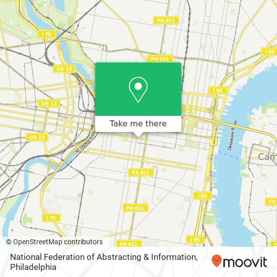 Mapa de National Federation of Abstracting & Information