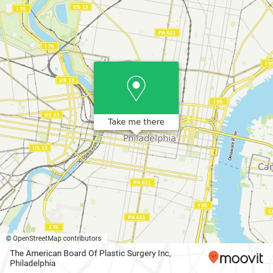 The American Board Of Plastic Surgery Inc map