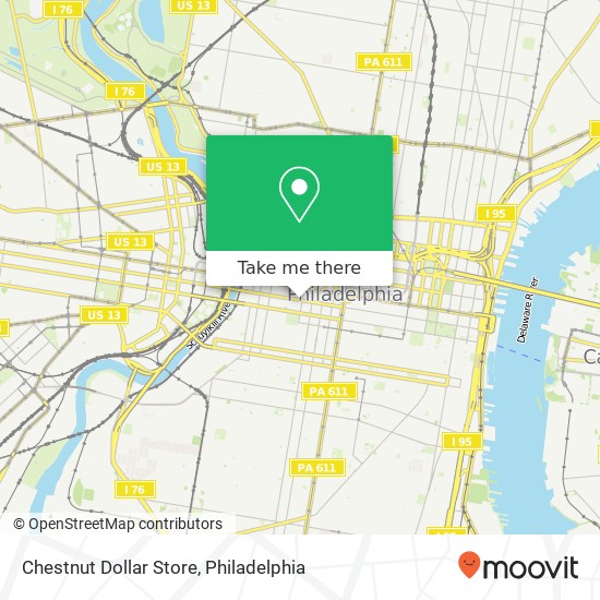 Chestnut Dollar Store map