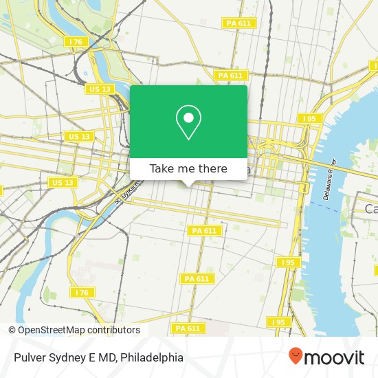 Pulver Sydney E MD map