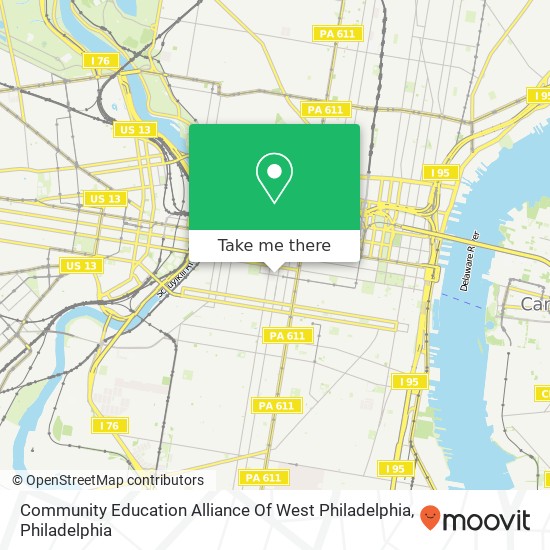 Mapa de Community Education Alliance Of West Philadelphia