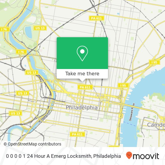 0 0 0 0 1 24 Hour A Emerg Locksmith map