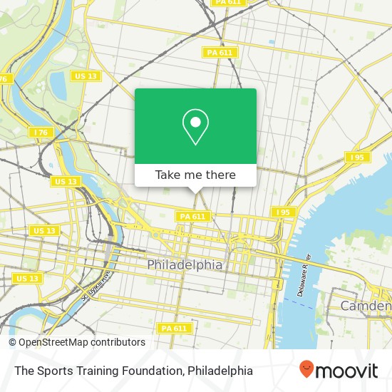 The Sports Training Foundation map