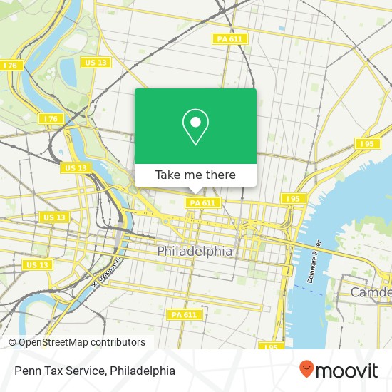 Penn Tax Service map