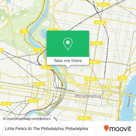 Little Pete's At The Philadelphia map