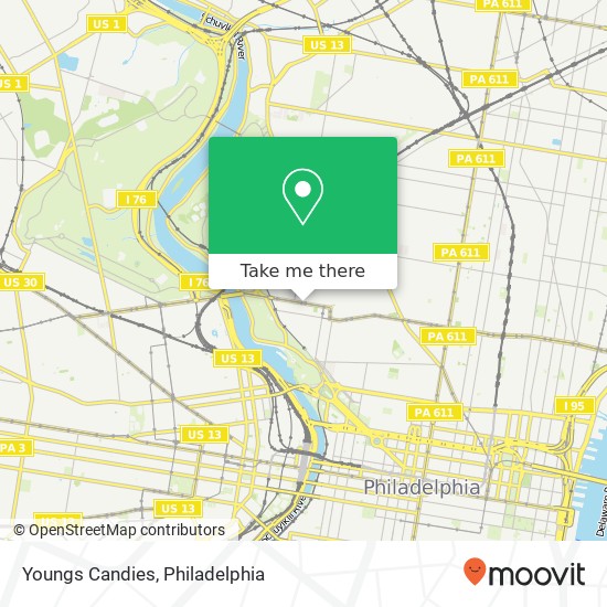 Youngs Candies map