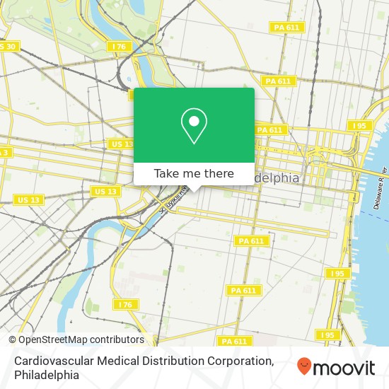 Cardiovascular Medical Distribution Corporation map