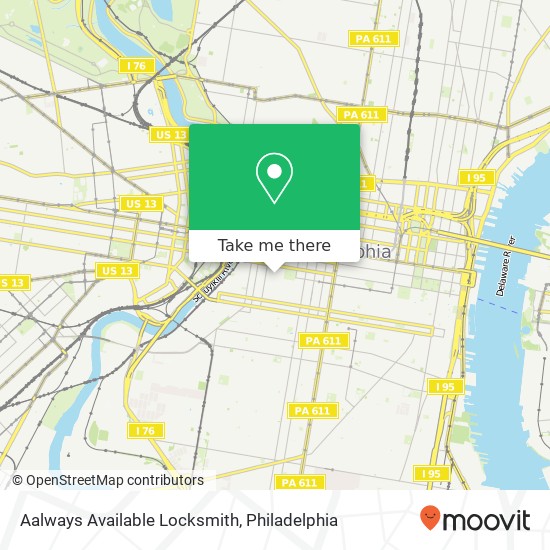 Aalways Available Locksmith map